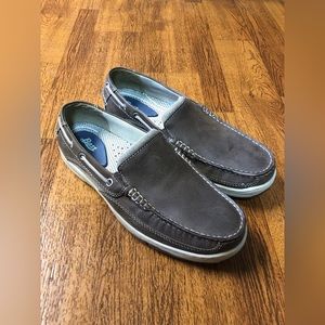 NUBUCK LEATHER  BOAT SHOES BASS-CALICO 7.5M
